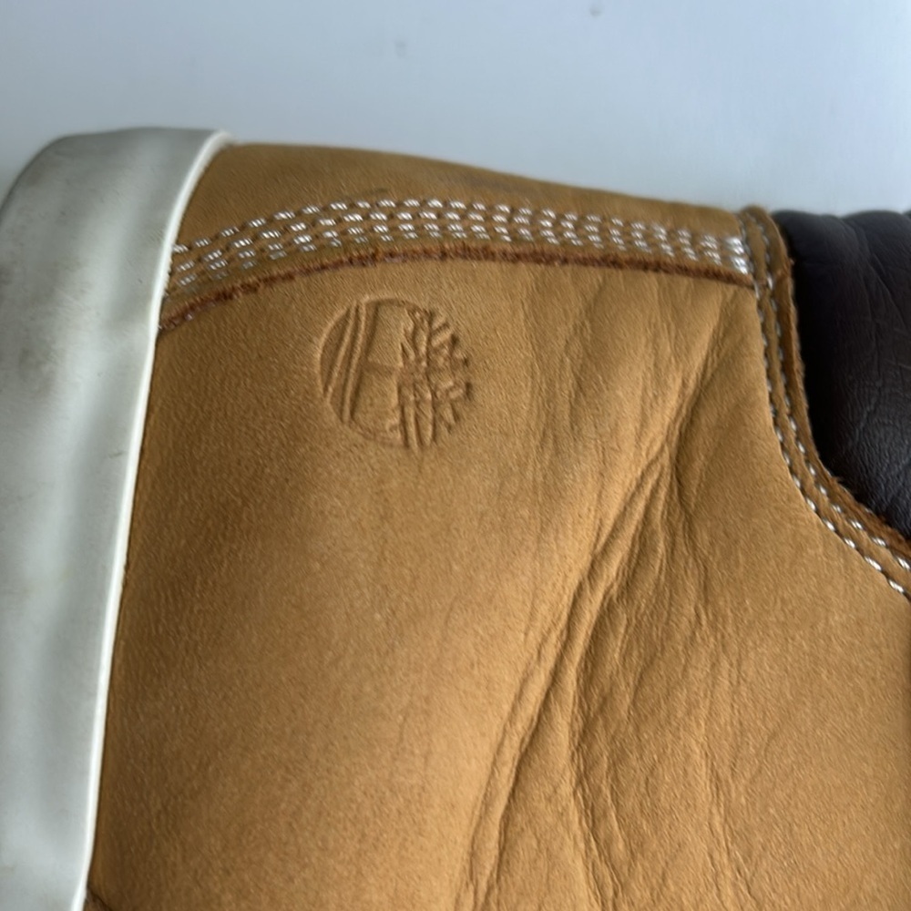 TIMBERLAND ORTHOLITE CLASSIC LEATHER WOMENS WHEAT COLORED BOOTS SZ 7.5 - Picture 5 of 12